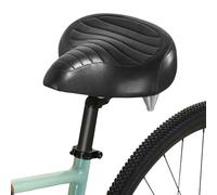 Selle de Velo Ultra Confortable, Extra Large, Rembourrage Doux, Selle Confort Bike, Homme et Femme Selle de Vélo Ergonomique, pour VTT Vélo de Ville Ebike Vélo Stationnaire Vélo D'extérieur (Noir)