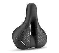 Selle de vélo VTT étanche avec amortisseurs - noire