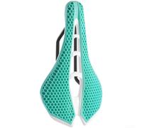 Selle de VTT avec cadre de support 3D pour nid d'abeille et zone centrale creuse pour une répartition constante de la pression (vert émeraude)