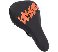 Selle de VTT confortable avec rembourrage élastique et antidérapant pour une surface de conduite longue distance sur des terrains accidentés, noir et rose (noir orange)