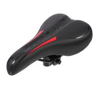 Selle de VTT Rouge Épaissie en PU et Gel Polyuréthane pour Vélo | Étanche, Confortable et Respirante, Installation Simple, Usage Route et Vtt