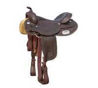 Selle de western pour cheval 1414.00 Pool's Round Skirt 3010 - Marron - 17"" / Full-quarter Tree