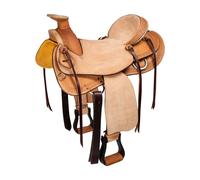 Selle de western pour cheval Denver Wade Waffle Marron 16"