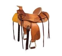 Selle de western pour cheval en cuir souple Denver High Country Marron 16"