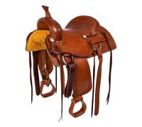 Selle de western pour cheval McBryan Wade Marron 16"