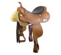 Selle de western pour cheval Pool's Barrel Racer 5010 Orange 15,5" / Full-quarter Tree