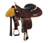 Selle de western pour cheval Pool's Reiner Genuine Butterfly 9002 Marron 17" / Full-quarter Tree