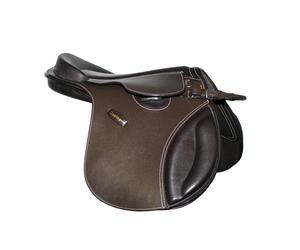 Selle d'obstacle pour cheval Tattini Daslo Gold Pony Marron TU