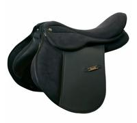 Selle en daim arçon interchangeable Daslö Noir 15"