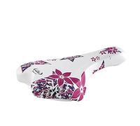 Selle Enfant Junior 20/24 Pouces Monte Grappa 998 ok go Blanc/Rose avec Chariot de Selle