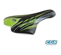 Selle enfant - Monte Grappa - 998 OK Go - 20/24 pouces - Noir/Vert - Chariot de selle