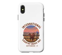 Selle et Coucher de Soleil pour la journée Internationale de la Musique Coque pour iPhone X/XS