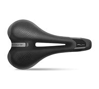 Selle sportourer loisir-vae garda lady gelflow noir elastomeres 540g 172x255mm avec trou central rail acier Multicolore