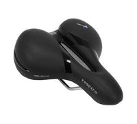 Selle gel confort max relaxed avec protection latérale et élastomère Selle Royal Respiro Loisir - noir