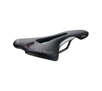 Selle Italia FLITE TM Flow Racing - Selle Route Souple Ultralégère, Forme Plate, Rail Manganèse, Course et MTB - Taille Unique L2, Noir