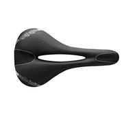 Selle Italia - Man Gel Flow, Selle de Vélo en Gel Souple au Siège Large avec Technologie Anti-Vibration et Rail en Manganèse, Hydrofuge - Noir - L2