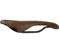 Selle Italia - Selle Vélo de Route Novus Boost Gravel Heritage Superflow, Cadre TI 316 Tube Ø7, Selle Courte Road Perfomance Fibra-Tek Léger, Confort, Amortisseur, Marron, L3