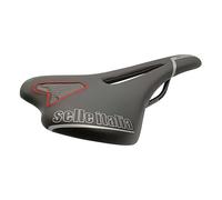 Selle Italia SLR TM Flow - Selle Vélo Route, Design Iconique SLR, Trou Anatomique, Cadre Manganèse - Taille S3, Noir