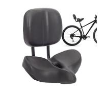 Selle large avec dossier | Siège de cyclisme respirant avec dossier réglable, surfaces en cuir artificiel imperméable et poids fort, selle de vélo portante confortable pour voyager