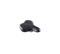 Selle loisir confort mixte noir rail acier (238 x 146mm)