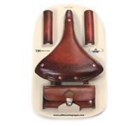 Selle Monte Grappa Set Charleston Oxford 3 pièces cuir D-Brown