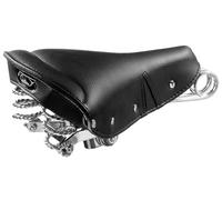 Selle Montegrappa historique 1977 ergonomique en cuir écologique pour vélos traditionnels de ville et usage quotidien, fabrication artisanale, rembourrage en mousse à mémoire de forme