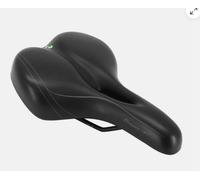 Selle double densite confort avec trou central Newton City Fluidynamic Noir