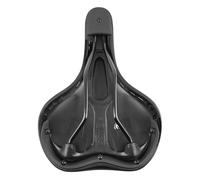 Selle newton city tray confort moderate noir 260x195mm rail acier noir (forme pl