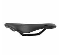 Selle newton route-gravel noir mad sad3 avec trou central 258x157mm rail acier n