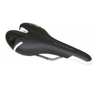 Newton Running Selle Kinetic Noir déco blanc-noir 260x140 mm rail cromoly argent