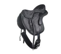 Selle pour cheval sans arçon HKM Noir 16"
