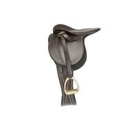 LeMieux Selle de poney en cuir fin marron à partir de 8 ans