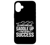 Selle pour réussir l'entraînement des Chevaux Coque pour iPhone 16 Plus