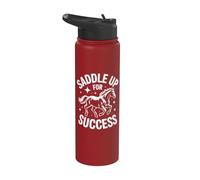 Selle pour réussir un cheval positif Stainless Steel Insulated Water Bottle