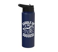 Selle pour réussir un cheval positif Stainless Steel Insulated Water Bottle