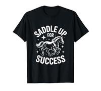 Selle pour réussir Un Cheval Positif T-Shirt Graphique avec Valeur, Homme, Noir, M