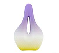 Selle pour vtt PU Imperméable Coussin Antichoc Selle pour vtt | Design ergonomique creux, ventilation maximale, gel haute élasticité, idéal été, longue distance(purple)
