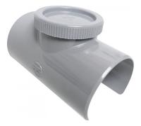Selle de branchement NICOLL 90° - Avec bouchon de visite - Ø 100/90 mm - SLV109