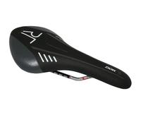 Selle route-vtt déco blanc-gris rail cr-mo gris DDK Ario Noir