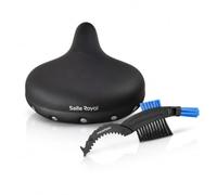 Selle Royalgel Drifter Strengtex Selle de vélo à double ressort Noir avec brosse à chaîne maxxi4you pour vélo