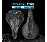 Selle RYET entièrement en carbone imprimée en 3D 145/155mm 160-227g ovale avec rails 7x9mm Superflow Cut-Out ultralégère pour route, VTT, gravel, triathlon, XC 3D RT06S 145mm