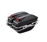 Selle Sac à Dos à Moto Paire De Sacoches Rigides Pour Moto Pour Suzuki Coffre Latéral Boîtes Latérales Bagages Réservoir Sac À Outils Sac Latéral Moto(Gloss Black)