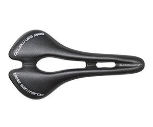 Selle San Marco - Aspide Supercomfort Open-Fit Dynamic Wide, Selle de Vélo Gravel avec Siège Étroit et Rembourrage en Gel Surélevé, Forme Incurvée et Rail en Aluminium et Acier - Noir - L2