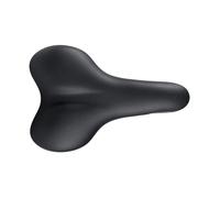 Selle San Marco BIOAKTIVE Trekking - Selle de Vélo Urbaine, E-Bike et Trekking, Revêtement Doux Silkfeel, Rails FEC Alloy - Taille S1, Noir