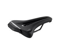 Selle San Marco Ground Shield Sport - Selle VTT/Off-Road avec Protection Anti-Boue, Canal Open Fit, Rails en Acier Carbone - Taille L3, Noir