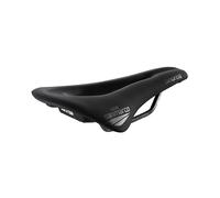 Selle San Marco SHORTFIT 130 Racing - Selle Vélo Route Courte et Ergonomique avec Trou Central, Rail Xsilite Acier INOX - Taille S3, Noir