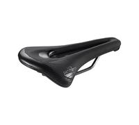 Selle San Marco SHORTFIT 2.0 Shield Supercomfort Racing - Selle Gravel et Bikepacking avec Garde-Boue Intégré, Canal Anatomique, Gel Extra, Cadre Acier Robuste - Taille L3, Noir