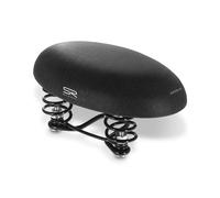 Selle sans bec en gel pour vélo femme Rok Selle Royal à ressorts ( Noir )