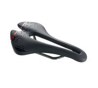 Selle San Marco - Selle vélo ASPIDE Short Carbon FX - Carbone, Microfibre, Trou anatomique L3 Noir