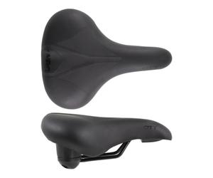 Selle Sellino Vélo Femme MTB De Pêche MTB WAG E-Bike Avec Élastomères Noire